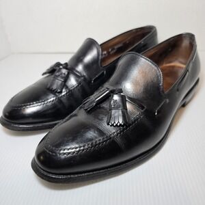 Allen Edmonds Grayson Men's Size 9.5 E Black Leather Tassel Loafers Dress Shoes